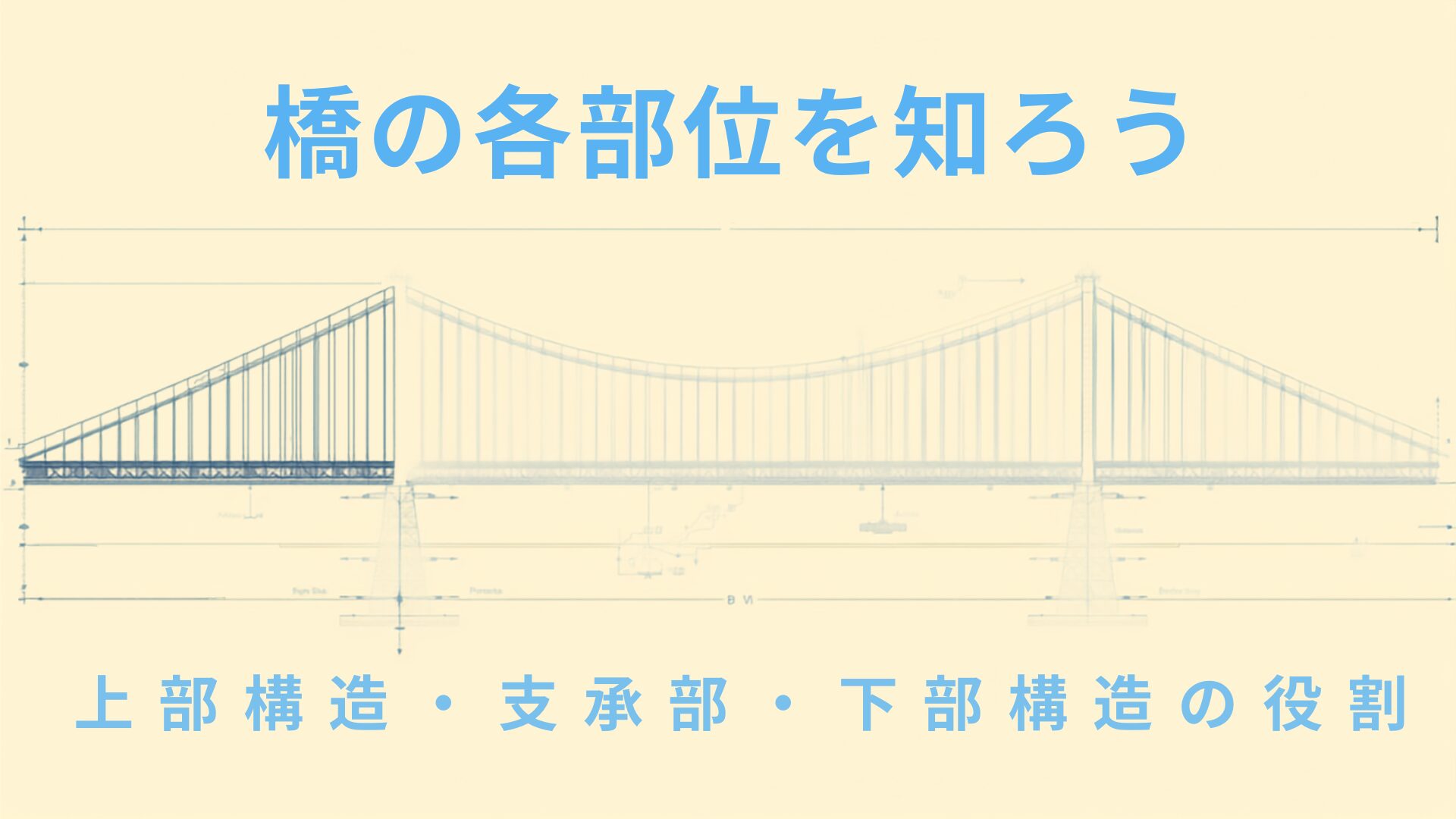 橋の各部位を知ろう